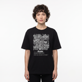 Women's Rain Remembers Graphic Oversized Black T-Shirt