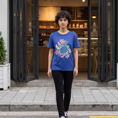 Women's Sea Turtle Graphic Blue T-Shirt