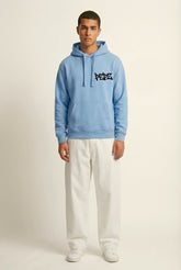 Pepz Sky Blue Graffiti Logo Hoodie | Urban Streetwear Men