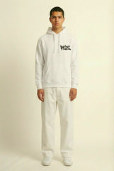 Pepz White Graffiti Hoodie - Premium Cotton Streetwear