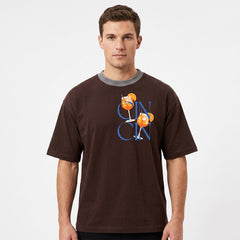 Cincin Graphic Black Oversized T-Shirt for Men & Women