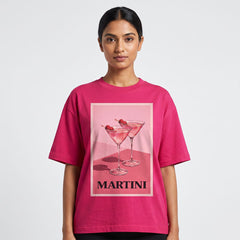 Pink Martini Graphic Oversized T-Shirt