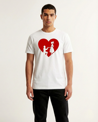 White Proposal Graphic Print T-Shirt for  - Regular Fit