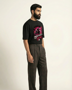 Men's Black Graphic Streetwear T-Shirt – Bike Print