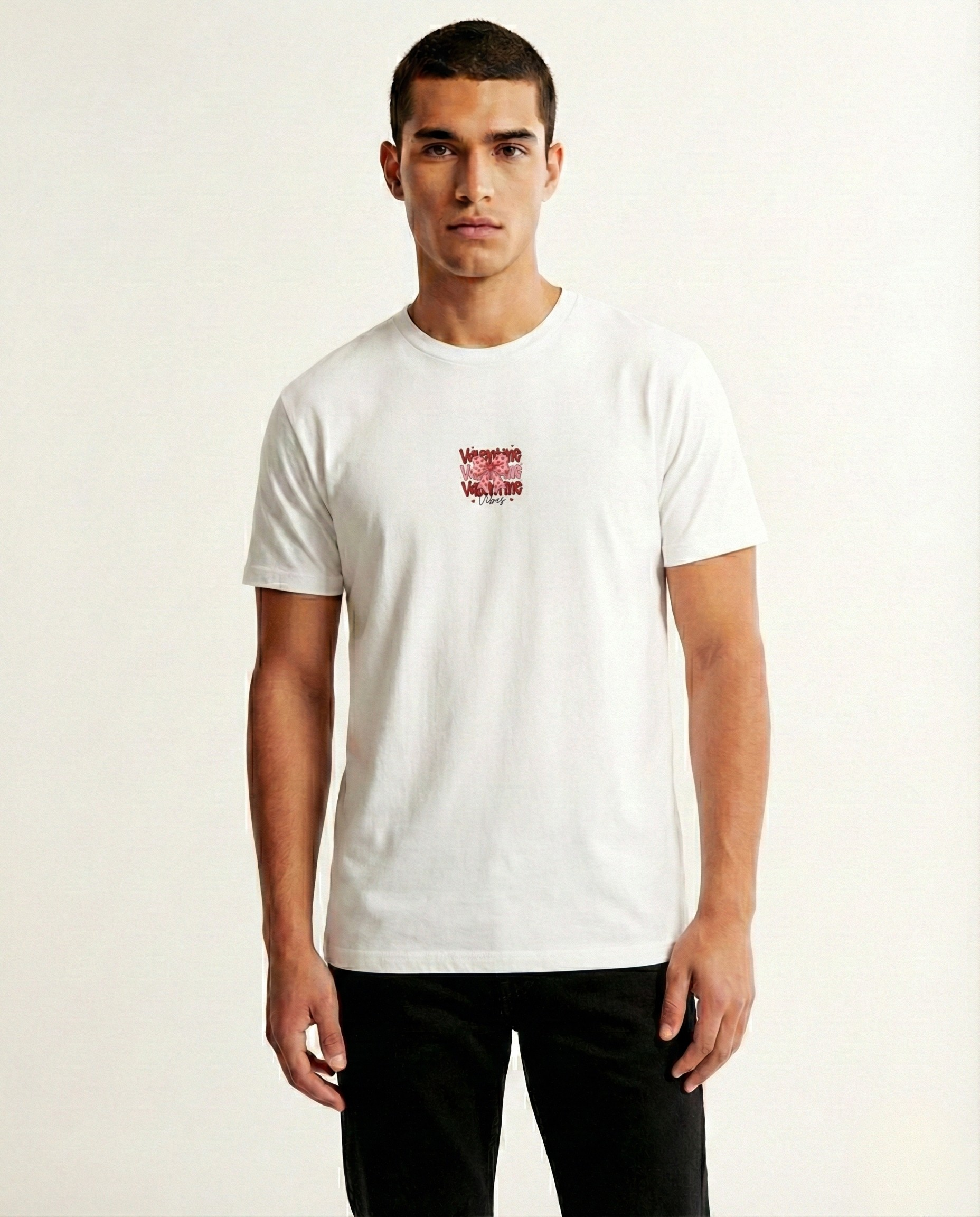 "Valentine Vibes" Embroidered T-shirt