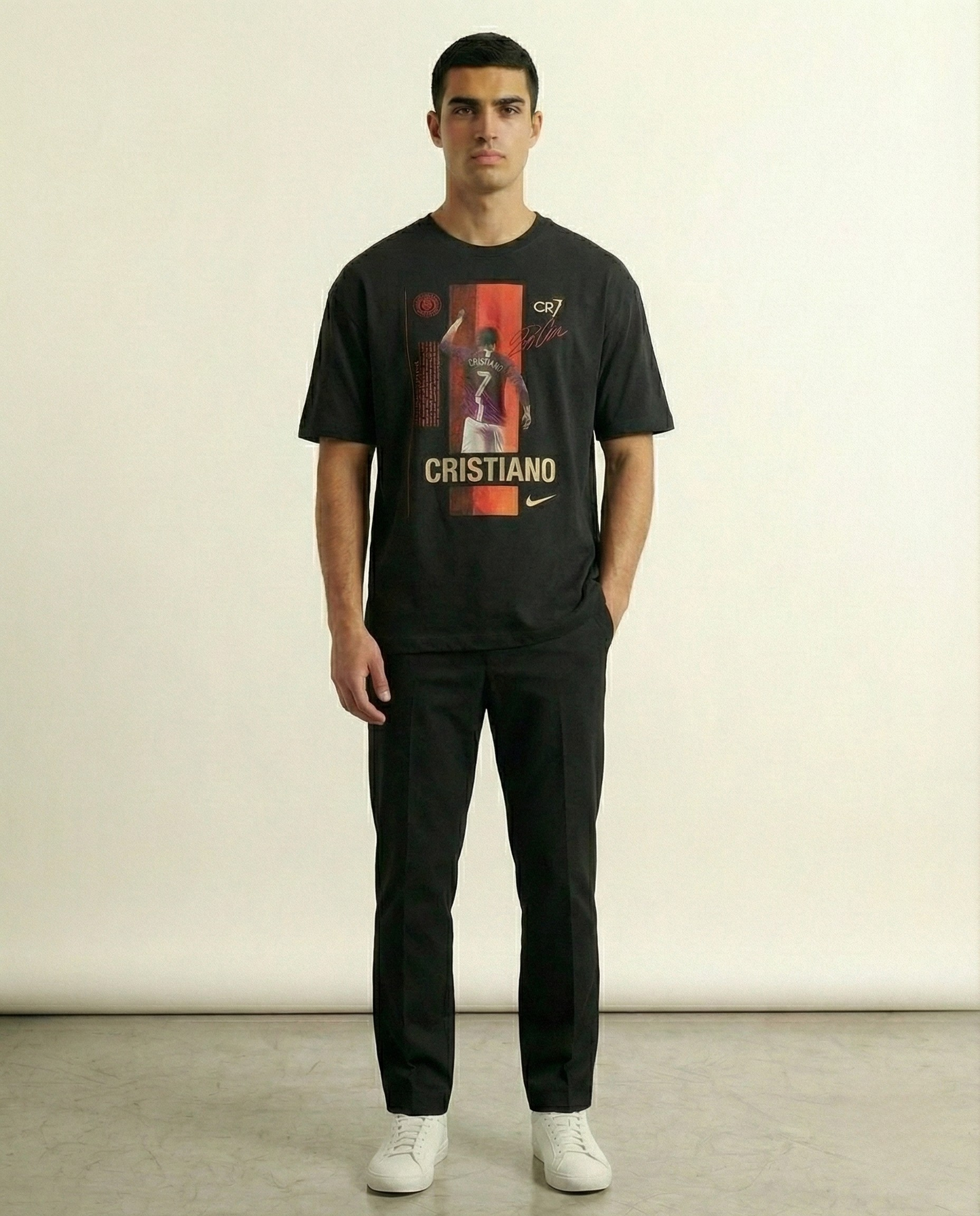 Cristiano Ronaldo CR7 Oversized Graphic T-Shirt