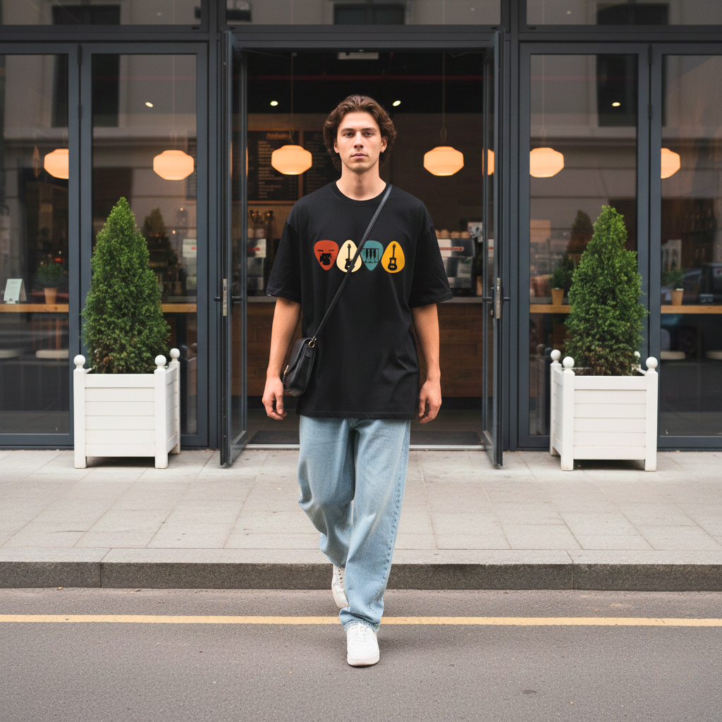 Urban Nomad Oversized Cotton Graphic T-Shirt