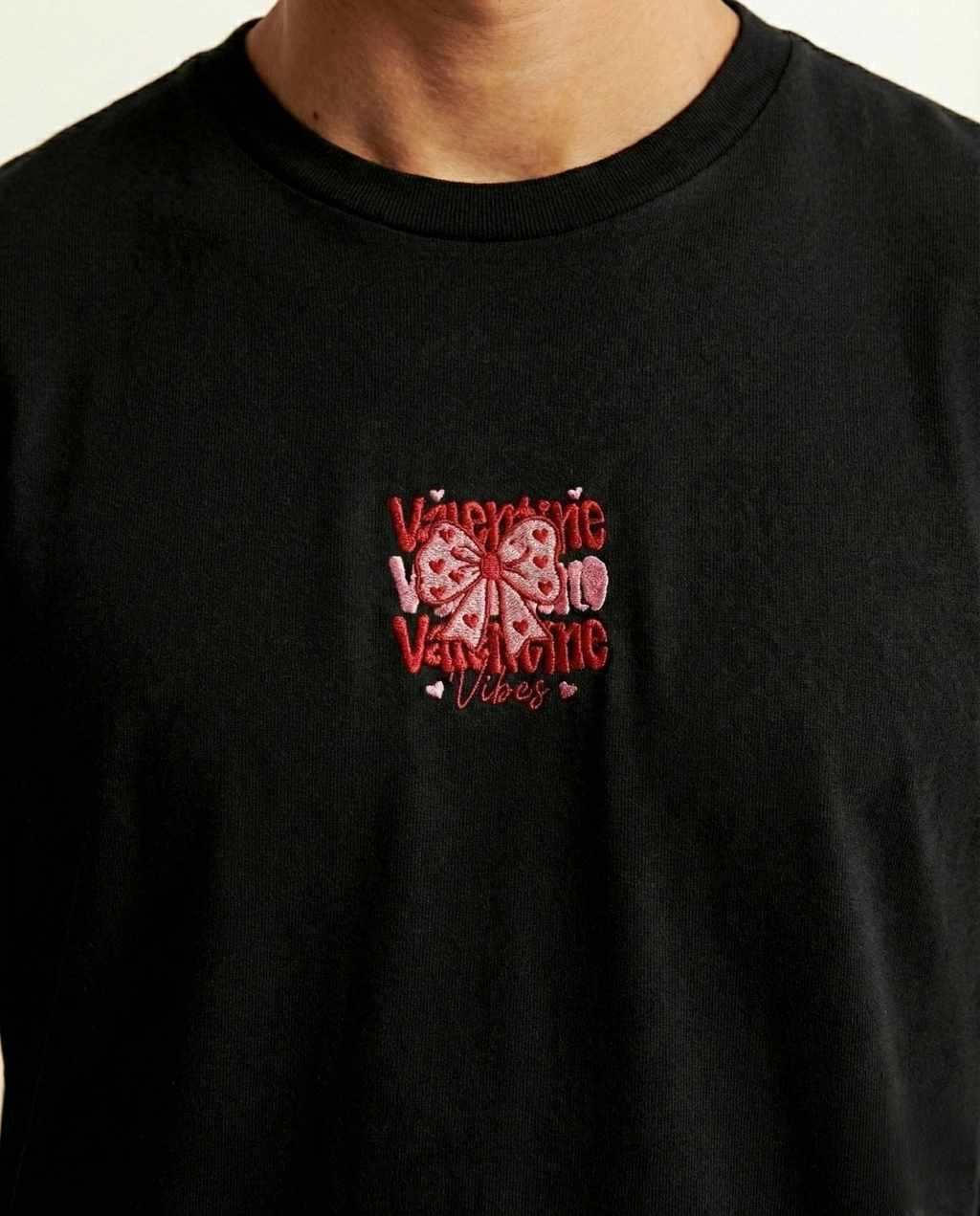 "Valentine Vibes" Embroidered T-shirt