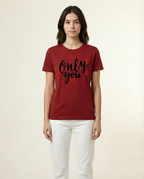 Only You Graphic Printed White Unisex Cotton T-Shirt