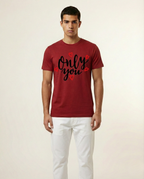 Only You Graphic Printed White Unisex Cotton T-Shirt