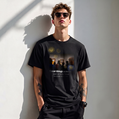 Art Gallery Graphic Oversized Black T-Shirt