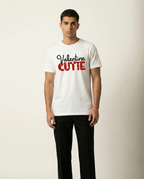 Valentine Cutie Graphic Print White T-Shirt - Regular Fit