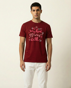 My Love My All Graphic Printed Black Tshirt