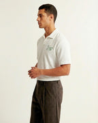 Maroon "Green Oak" Graphic Polo T-Shirt - Streetwear Golf Edition