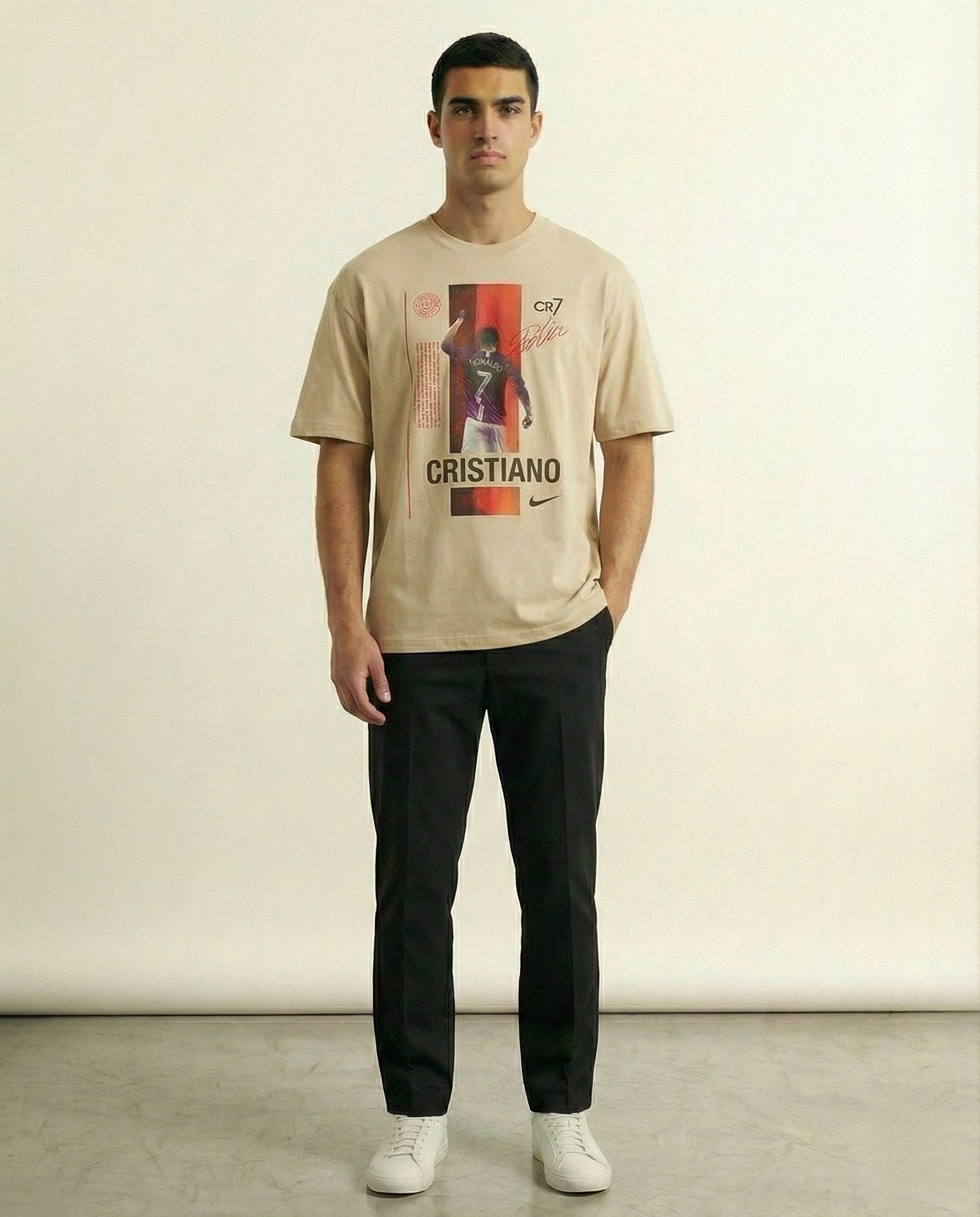 Cristiano Ronaldo CR7 Oversized Graphic T-Shirt