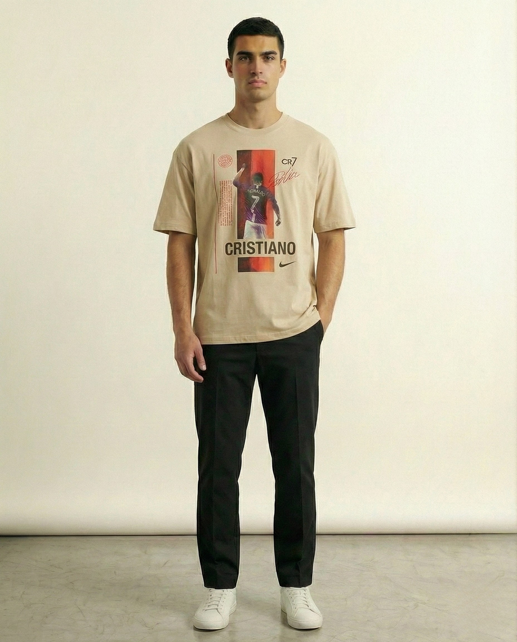 Cristiano Ronaldo CR7 Oversized Graphic T-Shirt