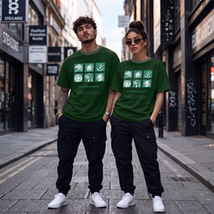 Unisex Earth Powered Botanical Graphic Green T-Shirt