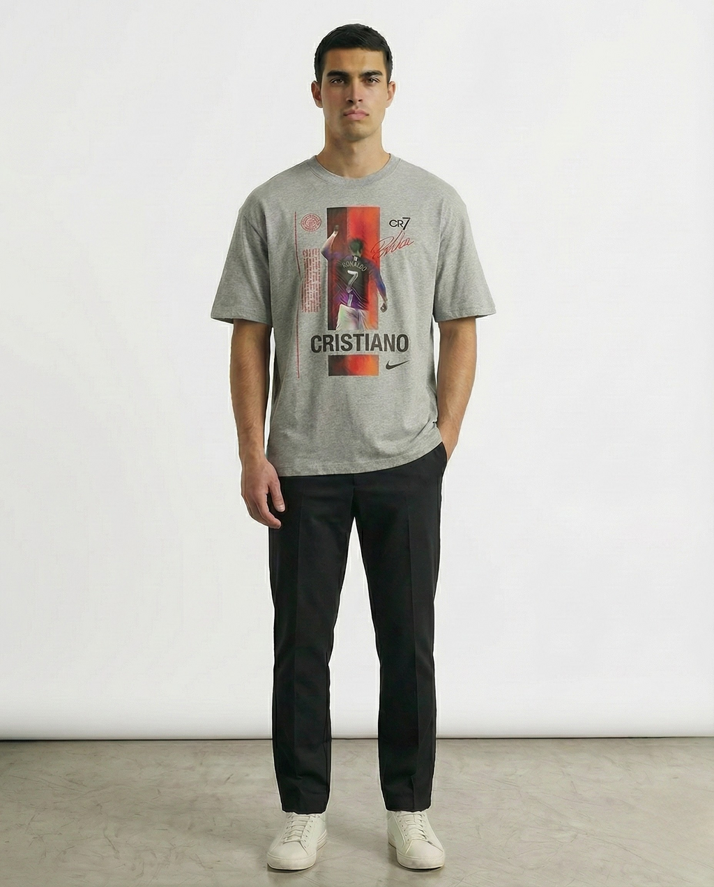 Cristiano Ronaldo CR7 Oversized Graphic T-Shirt