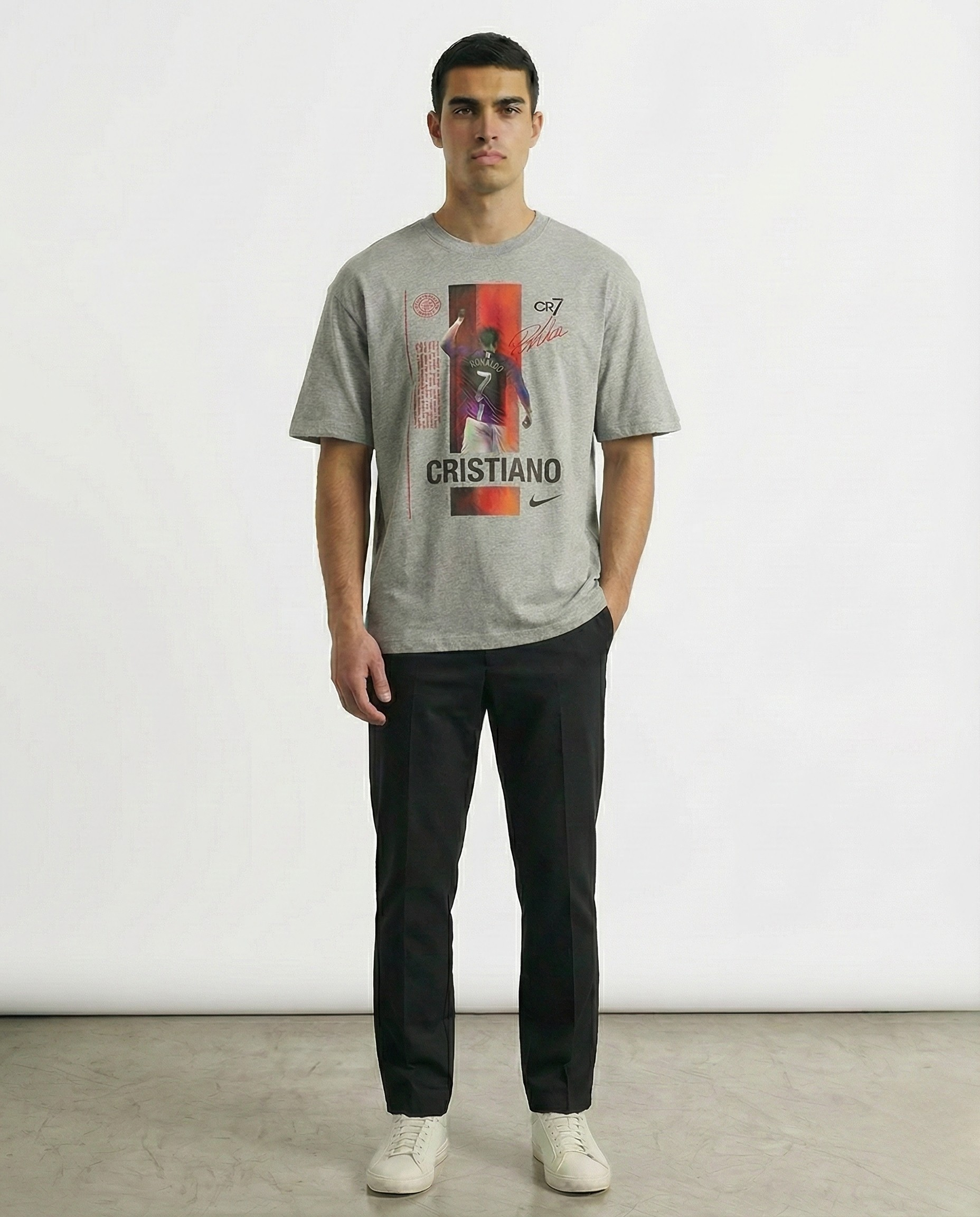 Cristiano Ronaldo CR7 Oversized Graphic T-Shirt