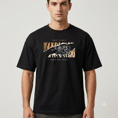 Black Tiger Graphic Oversized Streetwear T-Shirt