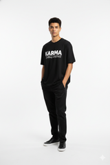 Karma Oversized Graphic T-Shirt