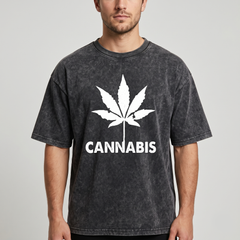 Men's Dark Grey Monster Graphic Oversized T-Shirt