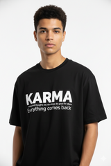 Karma Oversized Graphic T-Shirt