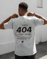 Error 404 Love Not Found Over-Sized Tishirt