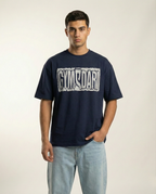 Gymdari Graphic Black Oversized T-shirt for Men