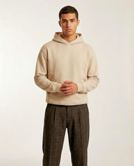 The Lone Wolf Howl Back Print Over-Sized Hoodie - Heather Grey