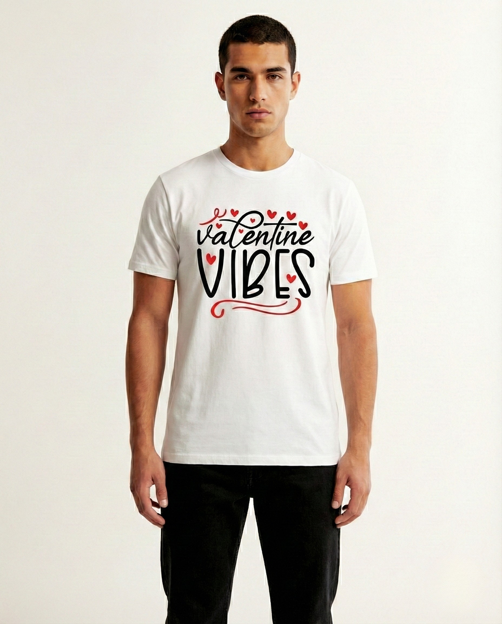 Valentine Vibes White Unisex Graphic Cotton T-Shirt