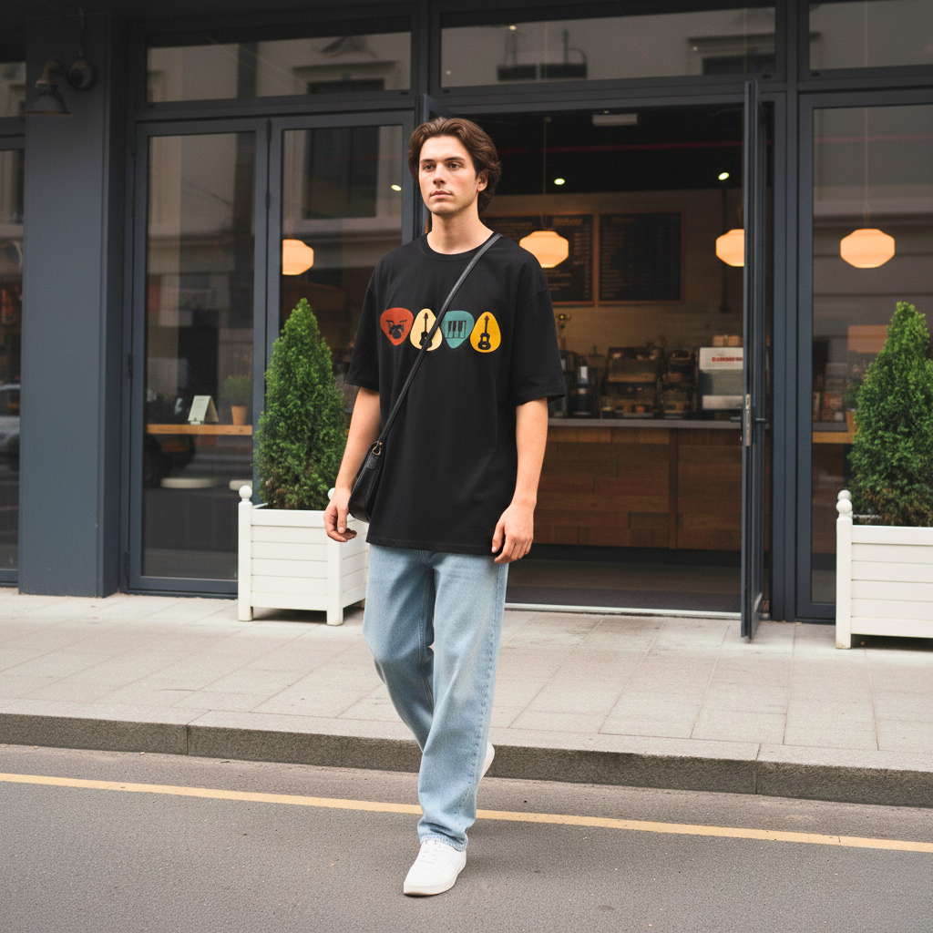 Urban Nomad Oversized Cotton Graphic T-Shirt